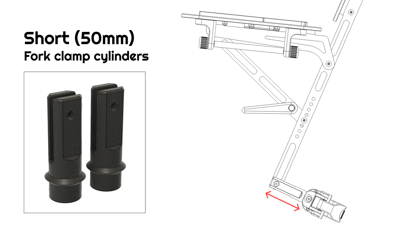 Fork clamp cylinders - 50mm